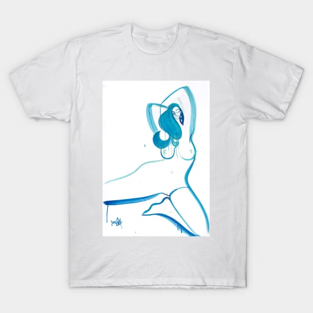 Blue queen T-Shirt by scarlettbaily